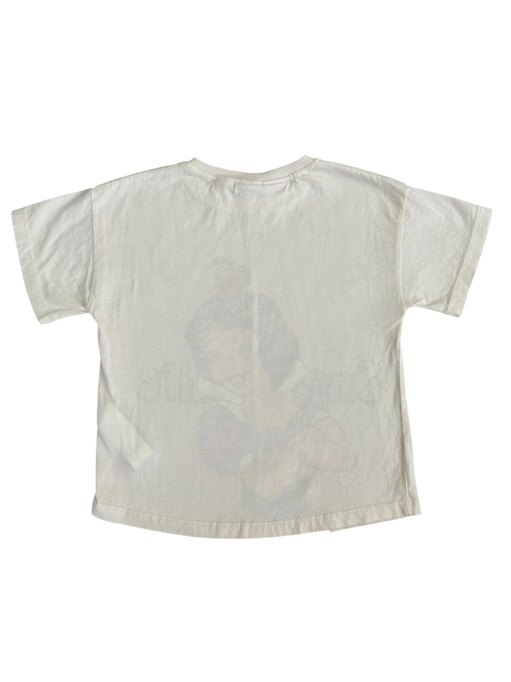Zara White Snow White Graphic Tee with Colorful Character Print - Picture 3 of 3